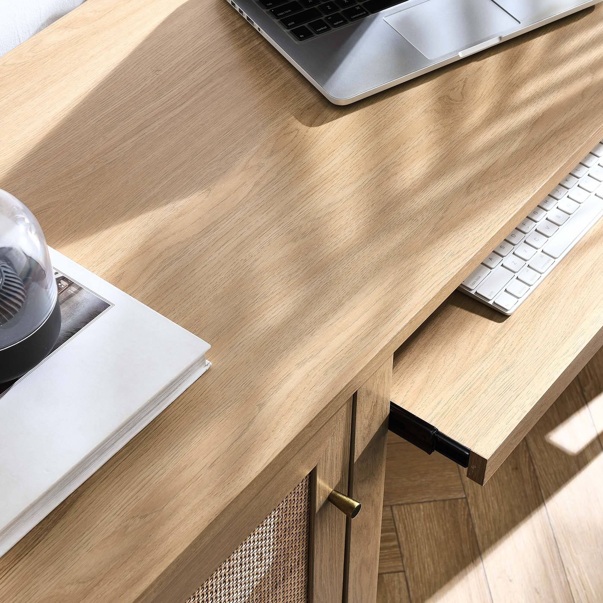 Back. Modway - Soma 47" Office Desk by Modway - Oak.