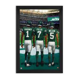 Sporticulture - Sauce Gardner, Justin Fields & Garrett Framed Three-Player Art Print - Green