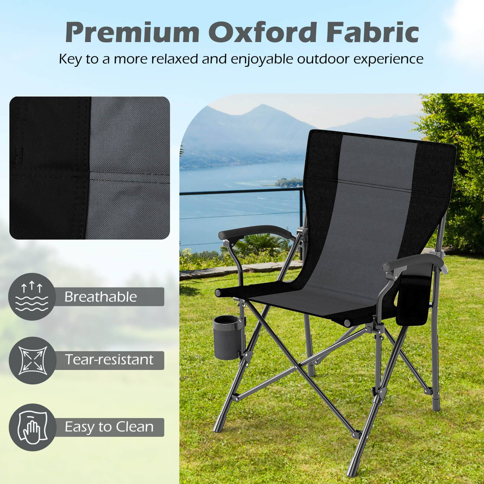 Premium Oxford Fabric  
Key to a more relaxed and enjoyable outdoor experience  

- Breathable  
- Tear-resistant  
- Easy to Clean