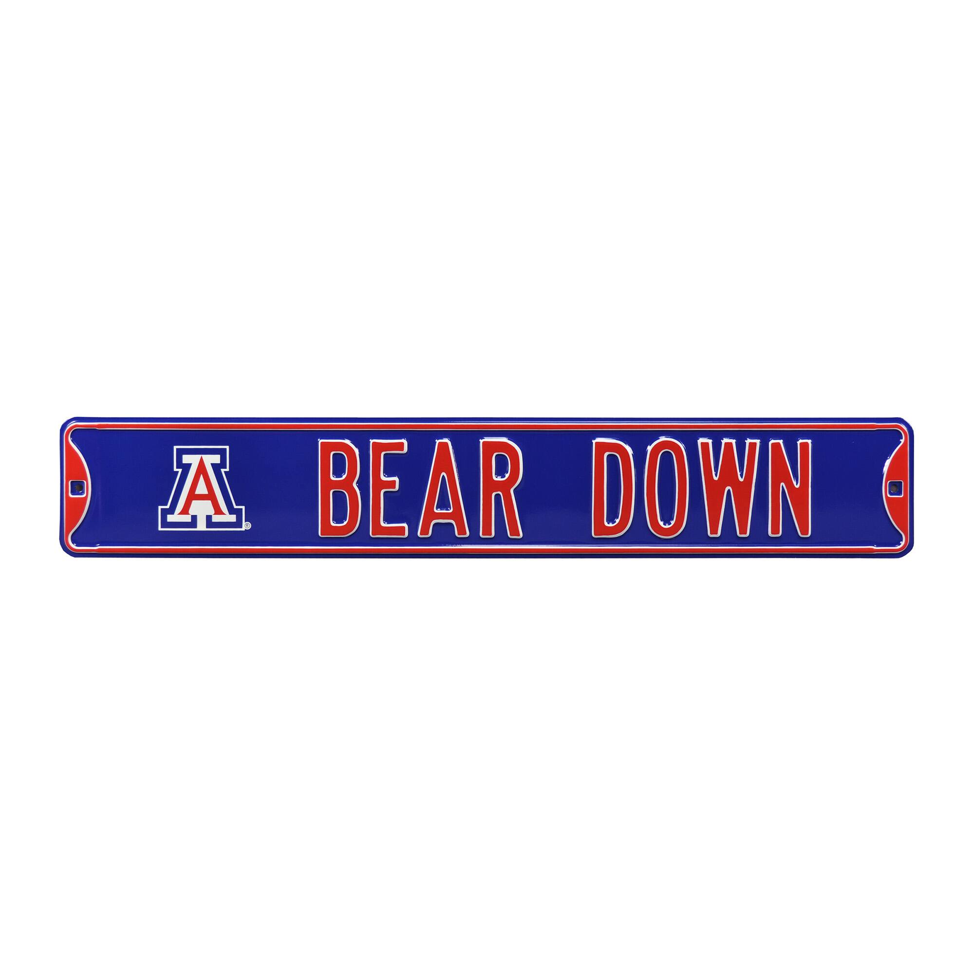 Blue Arizona Wildcats 6" x 36" College Ave Team Street Sign