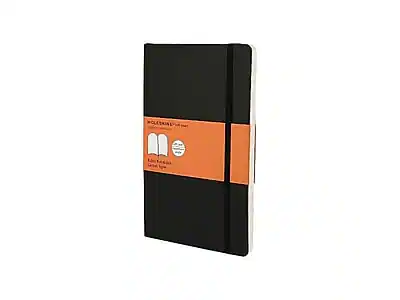 Front. Moleskine - Moleskine Professional Notebooks, 9.75" x 7.5", College Ruled, 96 Sheets, Black (707223) - Black.