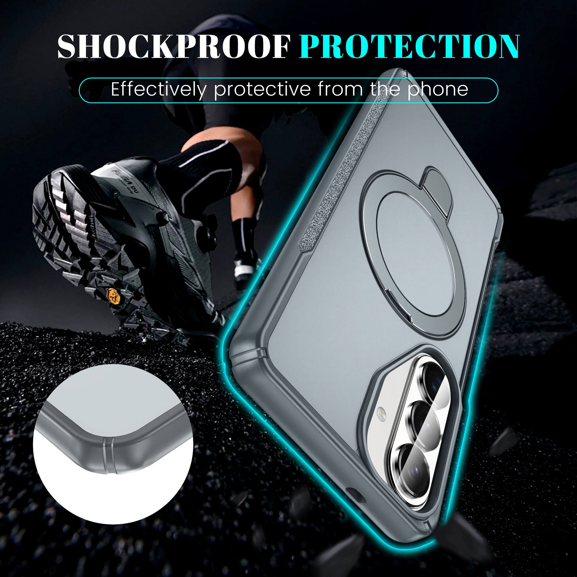 Dteck Case For Samsung Galaxy S26 Slim Magnetic Shockproof Rugged Cover ...