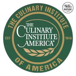 Jardine - Culinary Institute of America Steels 20" x 20" Indoor/Outdoor Circle Sign - Green