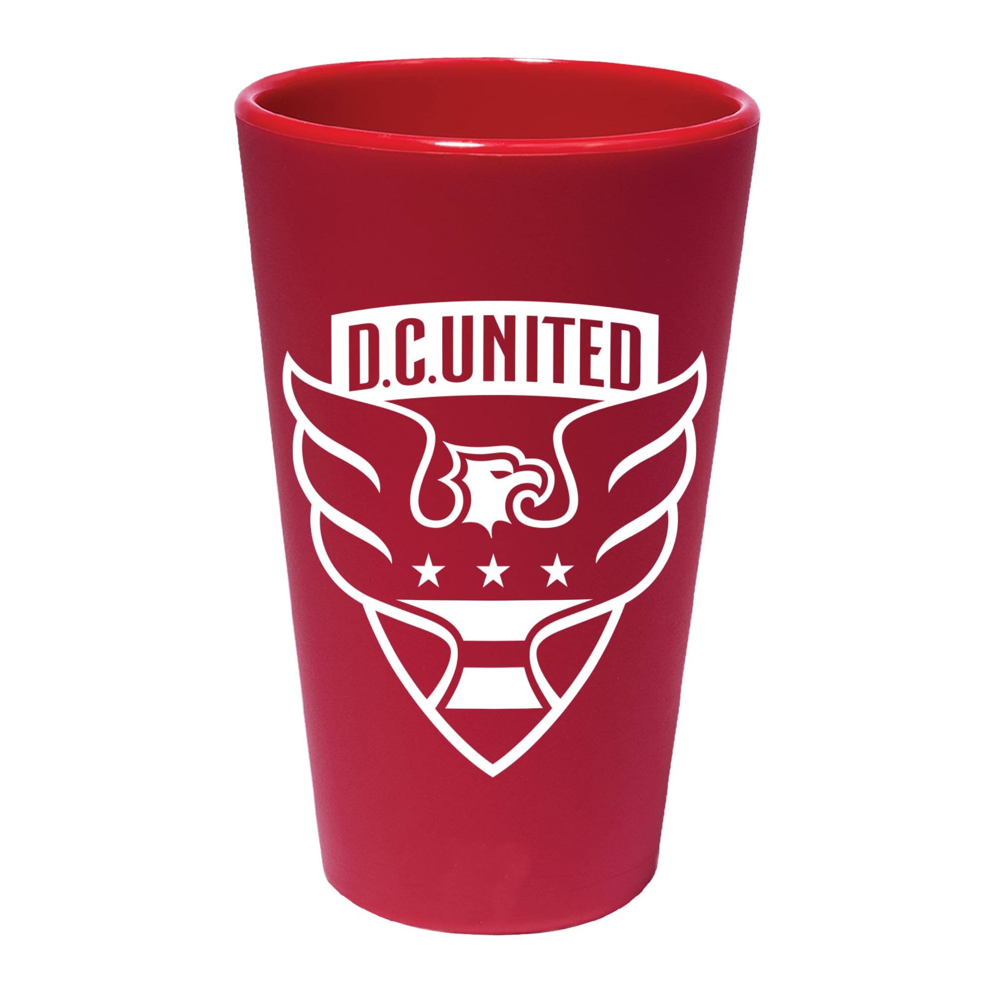 Front. WinCraft - D.C. United 16oz. Fun Silicone Pint Glass - Multicolor.