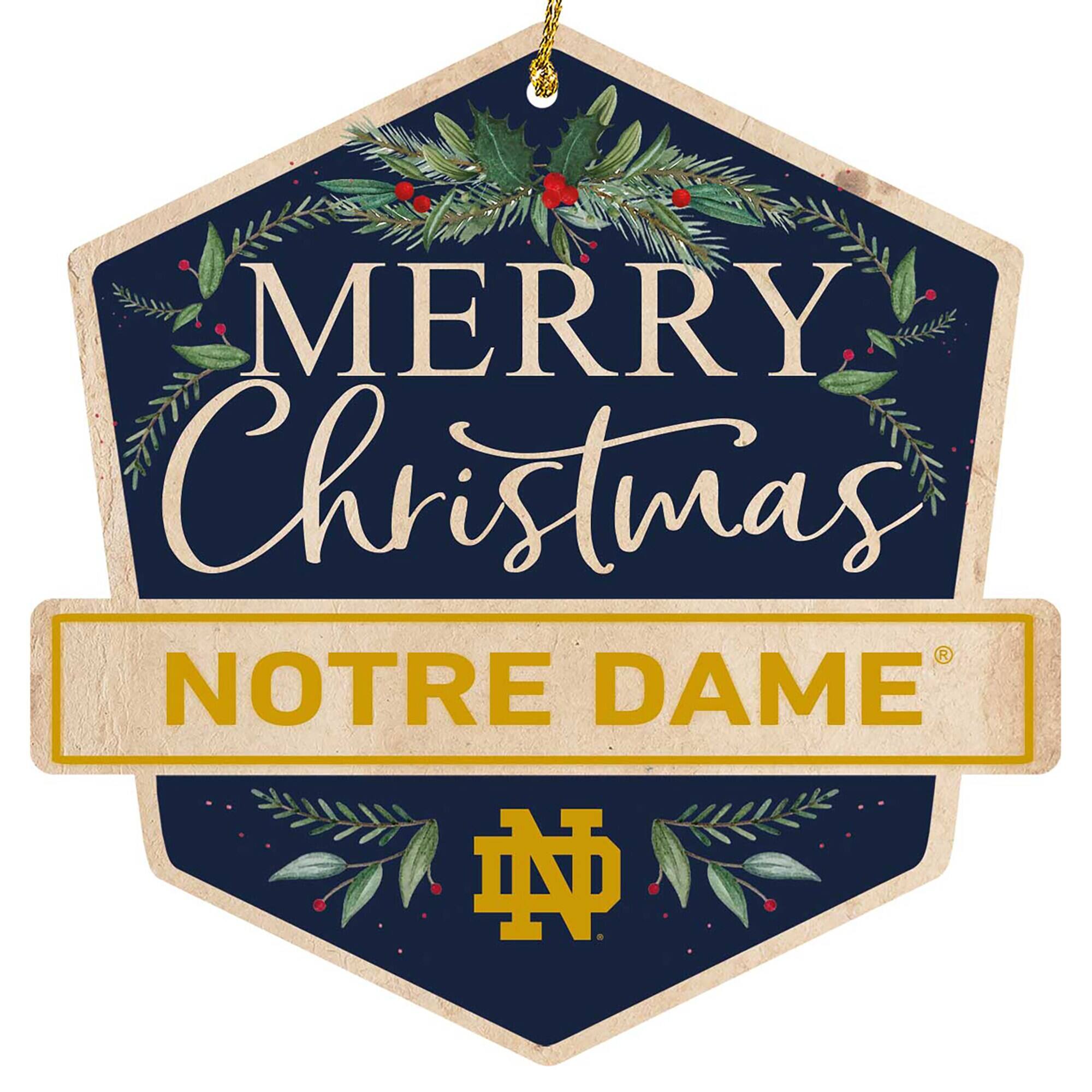 MERRY Christmas  
NOTRE DAME  
ND