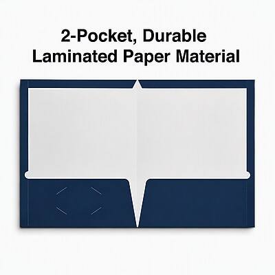 2-Pocket, Durable Laminated Paper Material