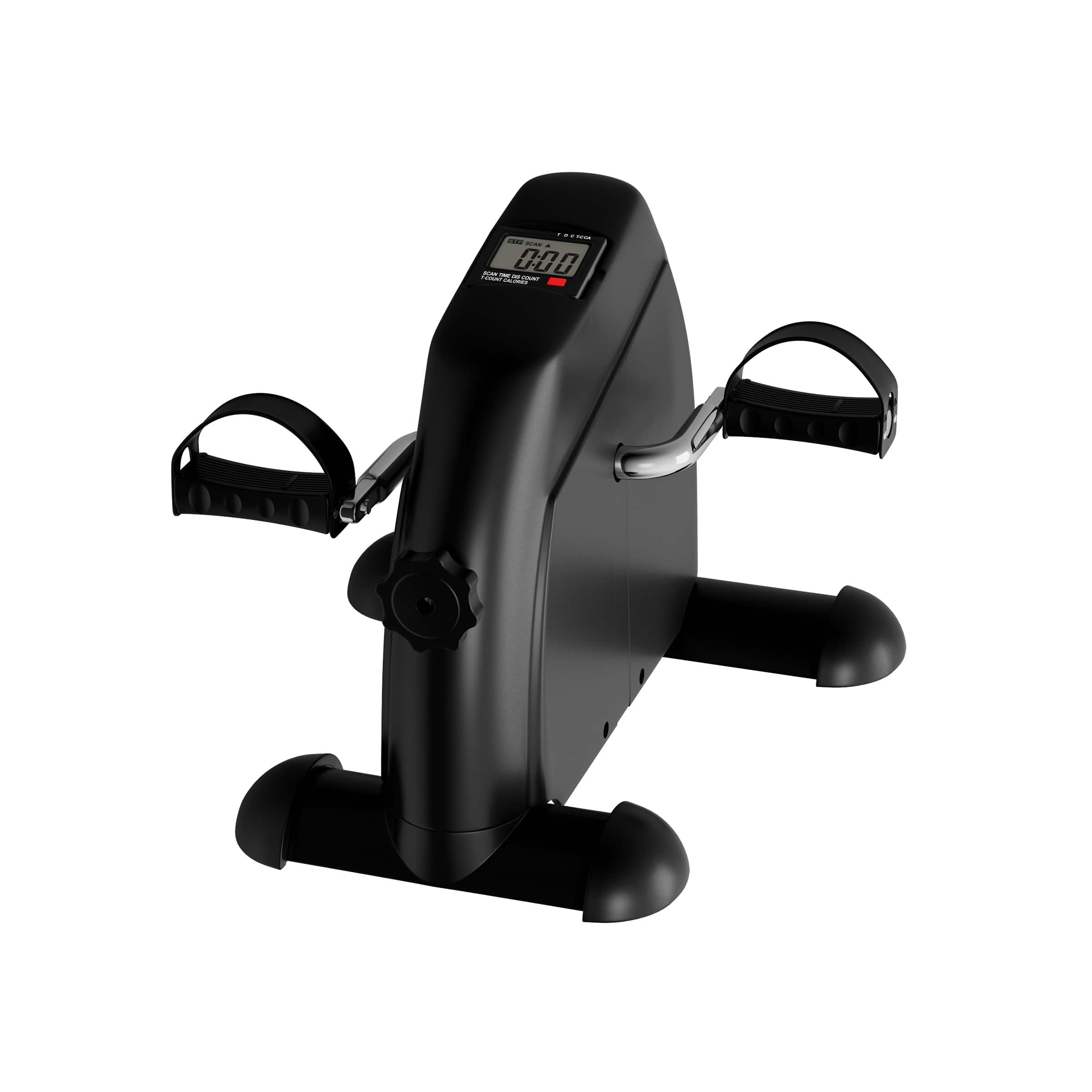 Front. Wakeman - Fitness Under Desk Bike Pedal Exerciser - Black.