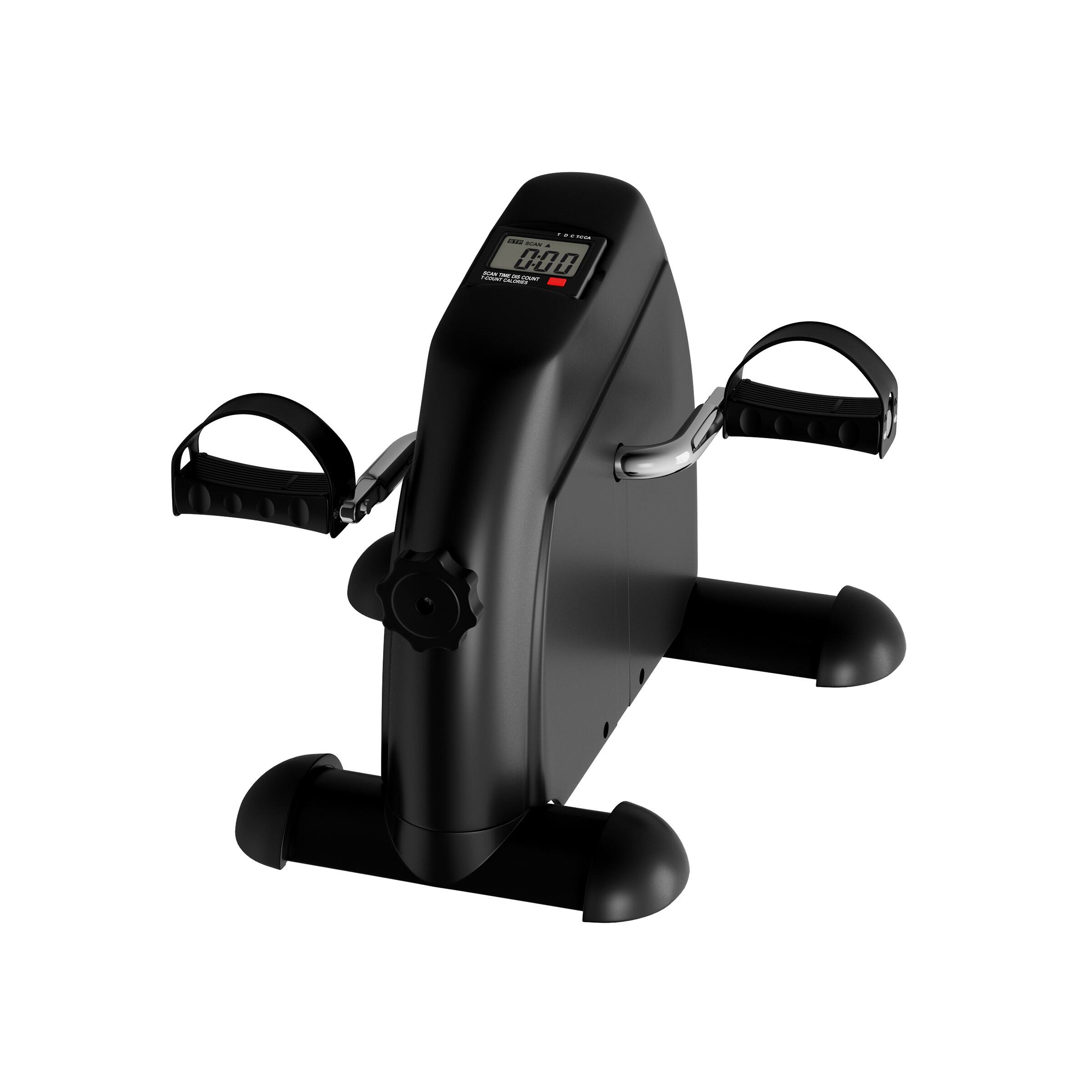 Front. Wakeman - Fitness Under Desk Bike Pedal Exerciser - Black.