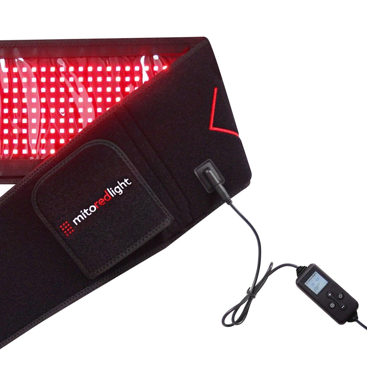 Angle. Mito Red Light, LLC - MitoQUAD™ Wavelength Belt | Hands Free Red Light Therapy.