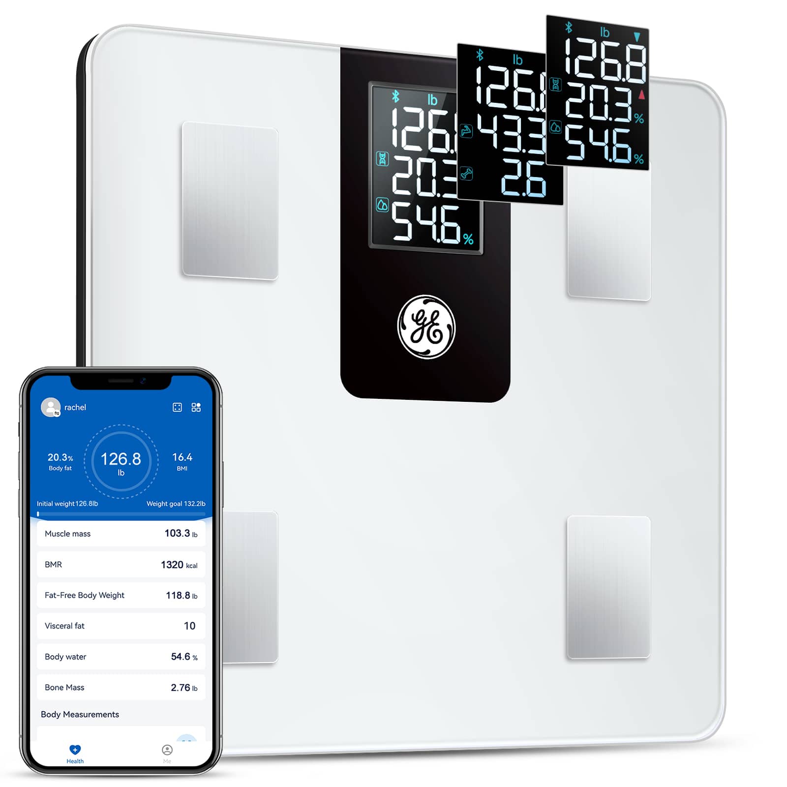 GE - Smart Body Fat Scale - White