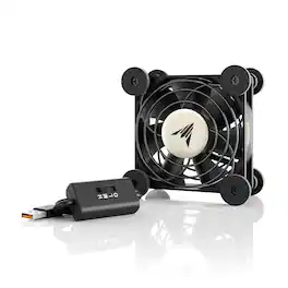 AC Infinity - MULTIFAN S1, Quiet USB Cooling Fan 80mm - Black