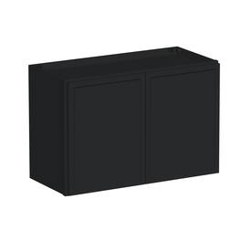 Boyel Living - 27-in W x 18-in H x 12-in D Shaker RTA Kitchen Wall Cabinet with Soft-Close - Black