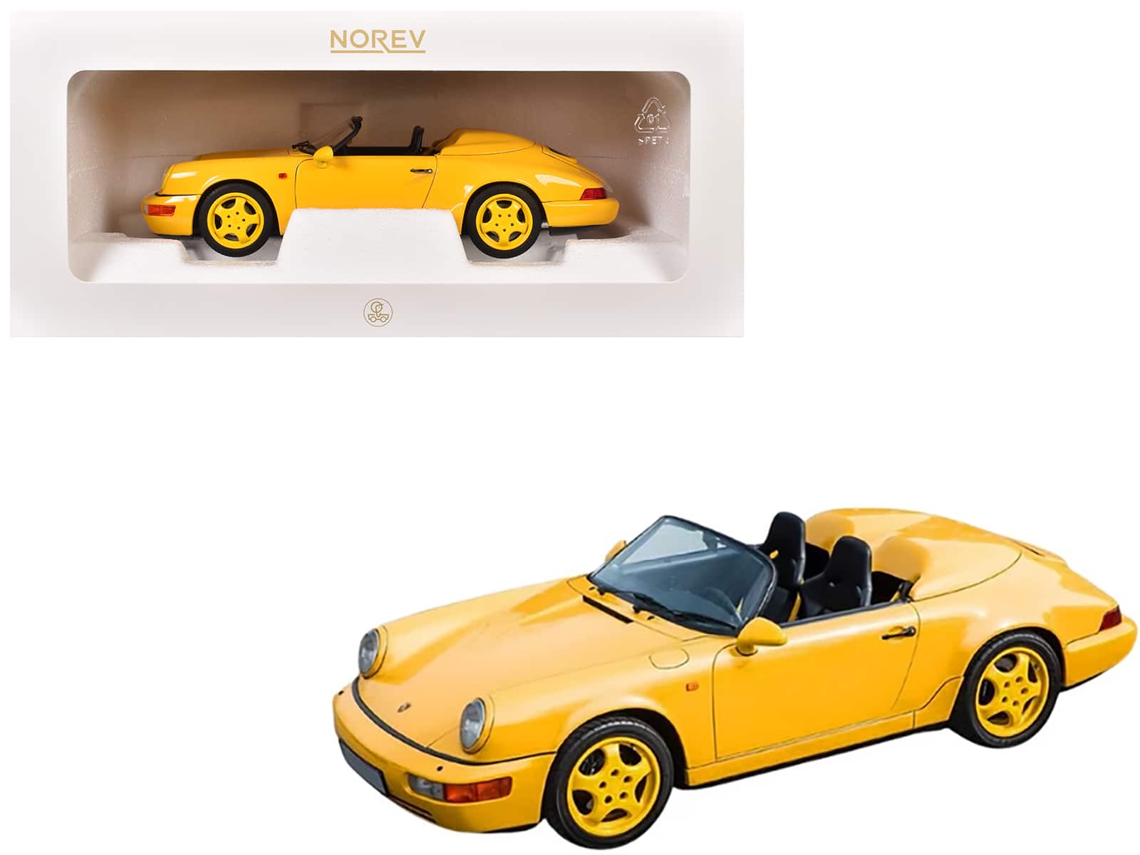 Porsche 911 Speedster Speed Yellow 1/18 Diecast Model Car by Norev price history on PriceWatchPro