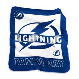 Logo Brands - Tampa Bay Lightning 50" x 60" Raschel Blanket - Multicolor