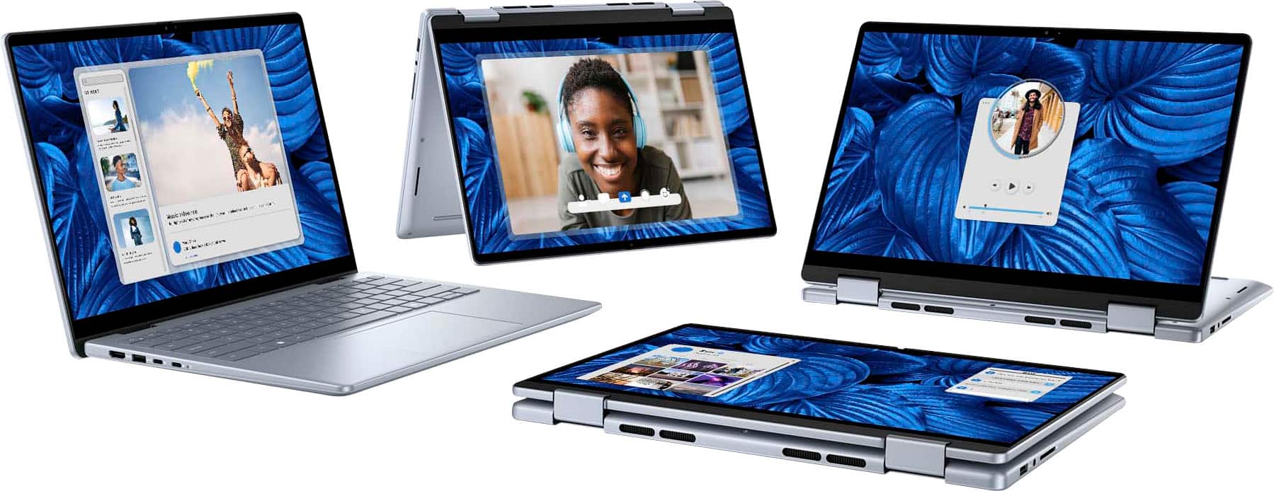 Alt View 31. Dell - Inspiron - 14” 2K Touchscreen Laptop – Intel Core 7 150U 2024 - 16GB Memory – 1TB Storage - Ice Blue.