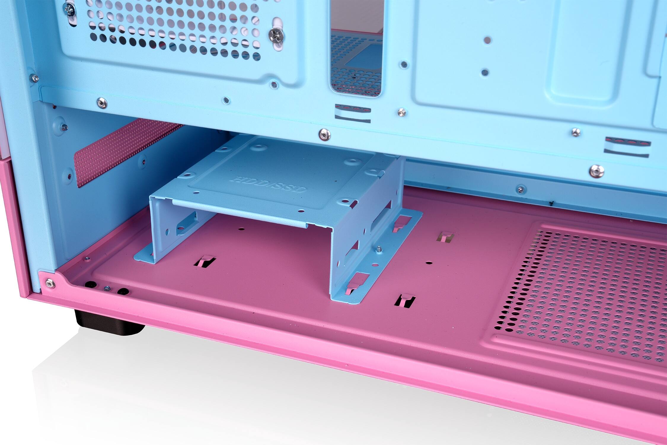 Alt View 7. Thermaltake - View 270 Plus TG ARGB E-ATX Mid-Tower PC Case - Bubble Pink.