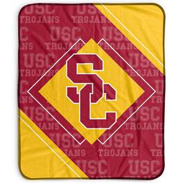 Pegasus - USC Trojans 50" x 60" Diamond Logo Fleece Blanket - Multicolor