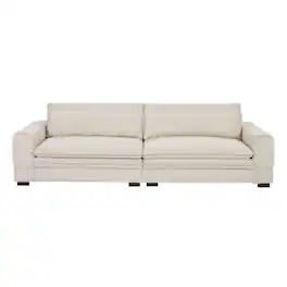 Roomtec - MidCentury Sofa Couch Modern Upholstered Couch for LivingroomBedroom Apartment Home Office Beige - Beige