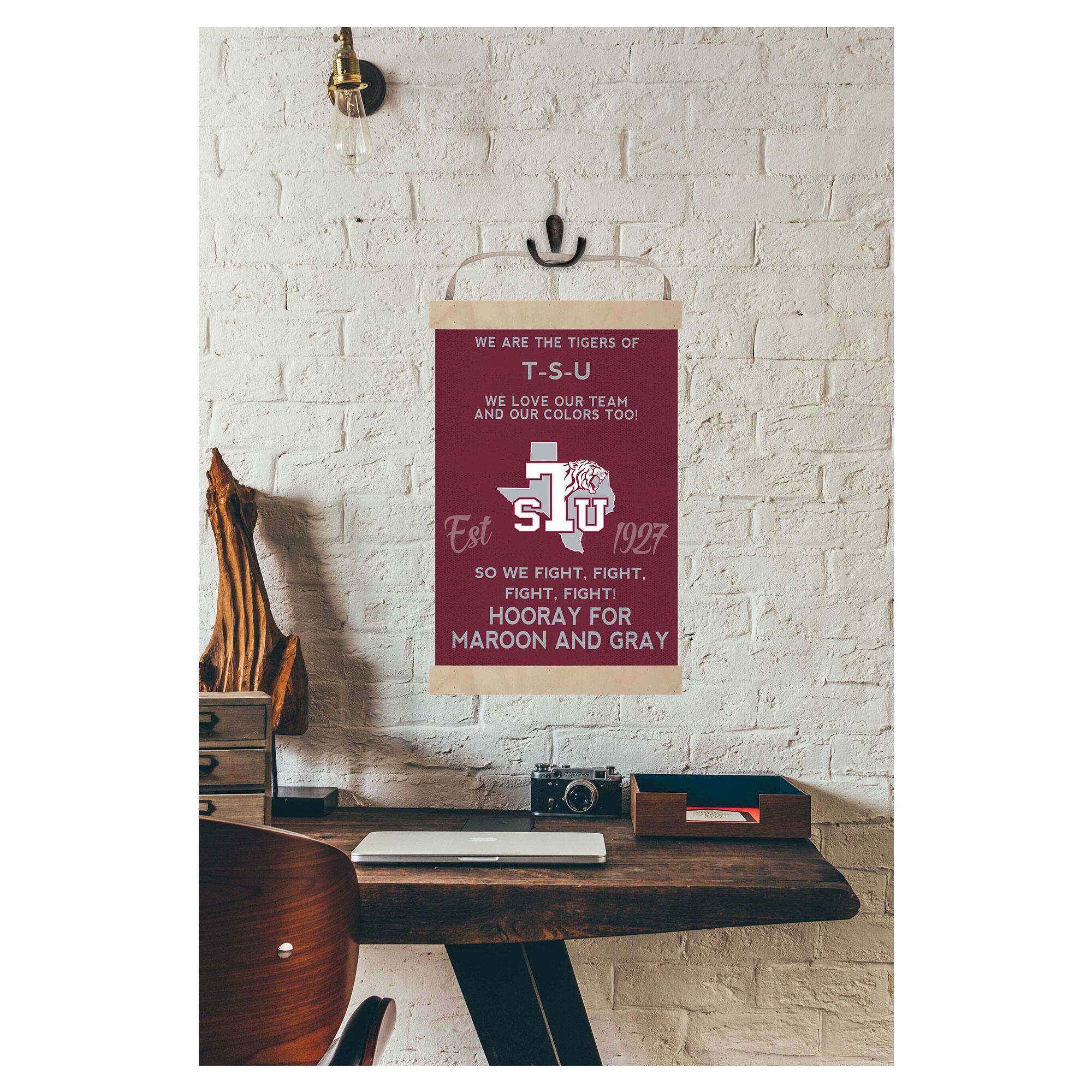 WE ARE THE TIGERS OF T-S-U  
WE LOVE OUR TEAM AND OUR COLORS TOO!  

SO WE FIGHT. FIGHT. FIGHT. FIGHT!  
HOORAY FOR MAROON AND GRAY  

T-S-U  
Est 1927