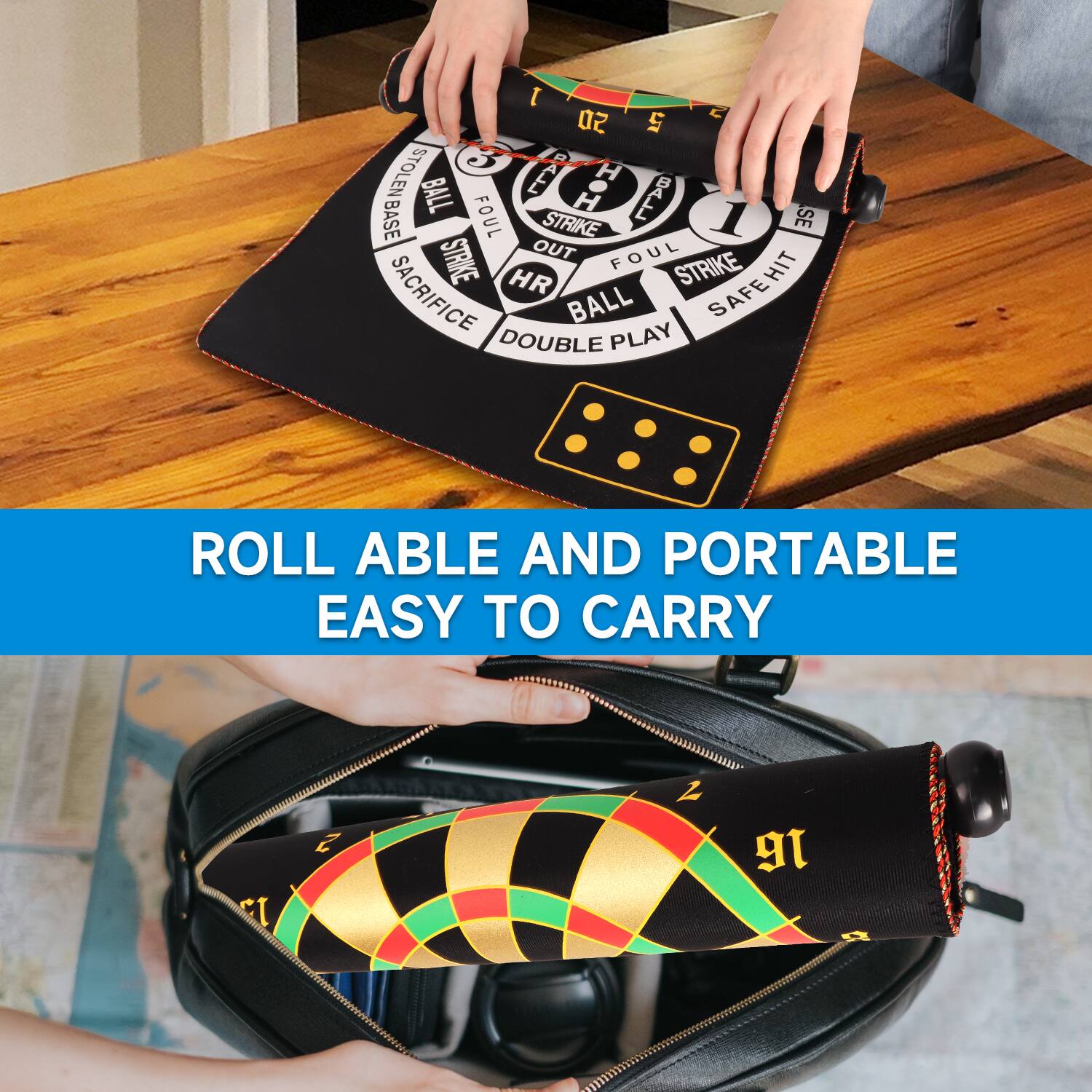 I C 02 S 3 P STOLEN HOH H BALL FOUL H BALL BASE STRIKE 1 SE STRIKE OUT FOUL HR STRIKE SAFEHIT SACRIFICE BALL PLAY DOUBLE ROLL ABLE AND PORTABLE EASY TO CARRY 2 9

ROLL ABLE AND PORTABLE EASY TO CARRY