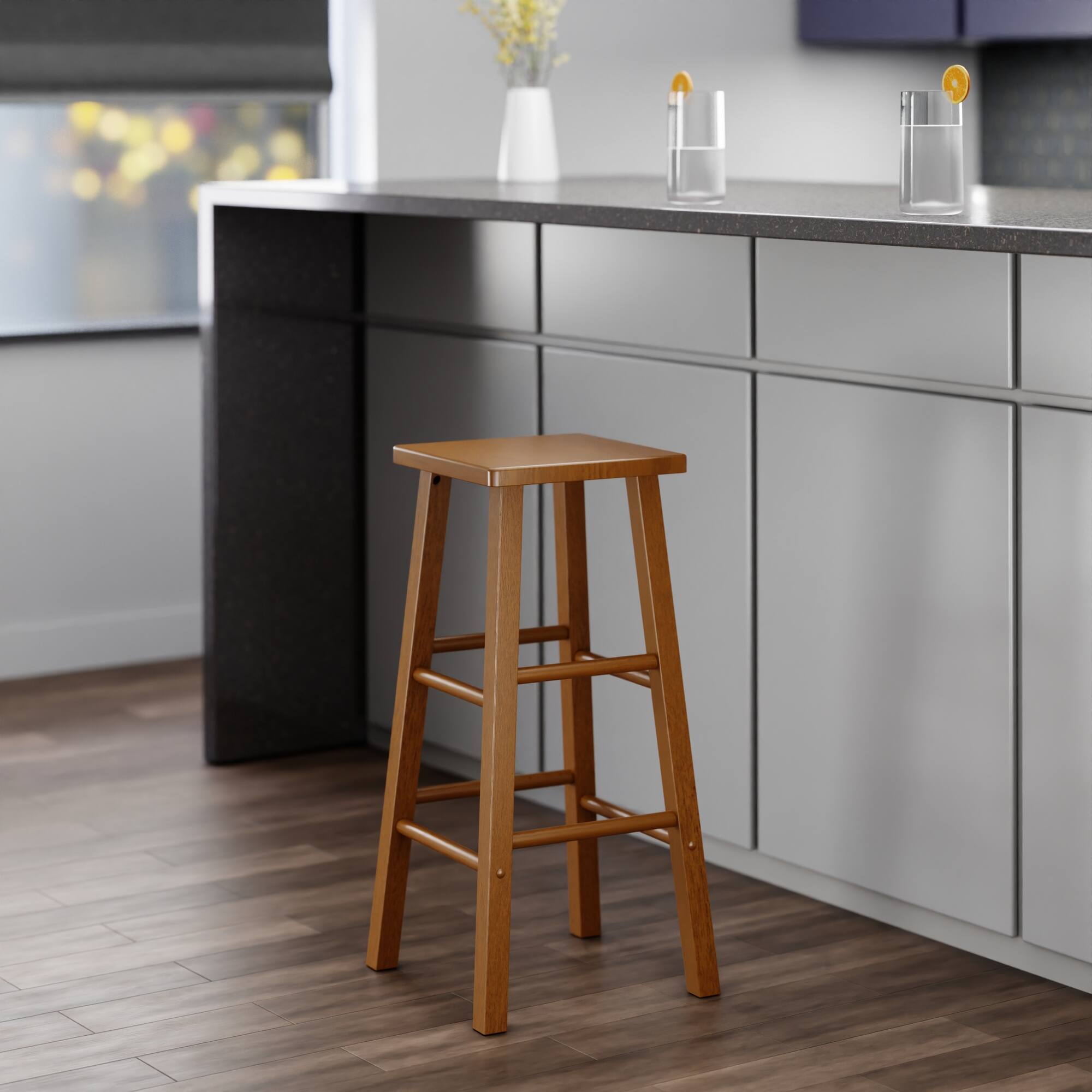 Alt View 5. Winsome Wood - Carrick Bar Stool - Teak.