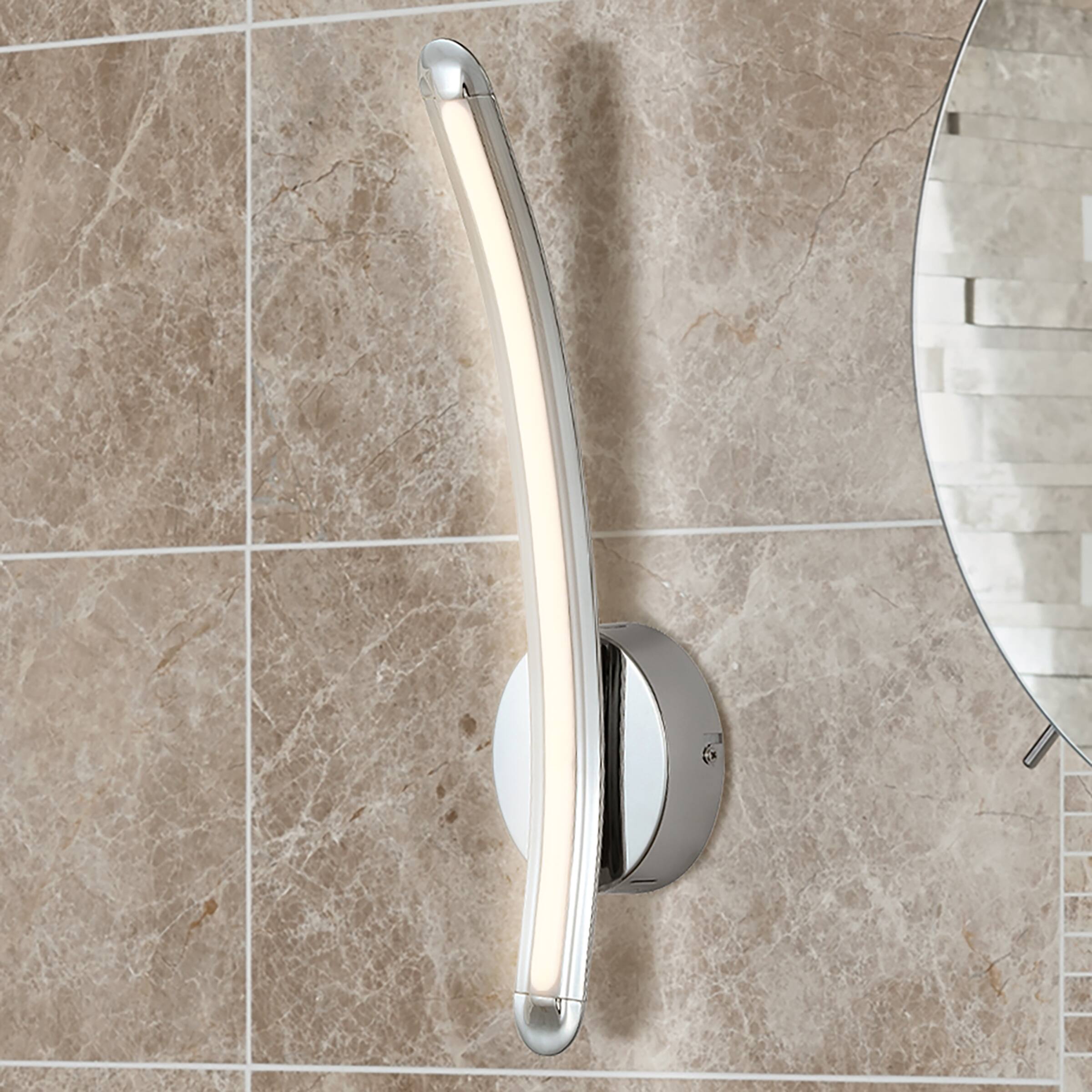 Alt View 7. Jonathan Y - Roxanna 17.7" Dimmable Integrated LED Metal Sconce, Chrome - Chrome.
