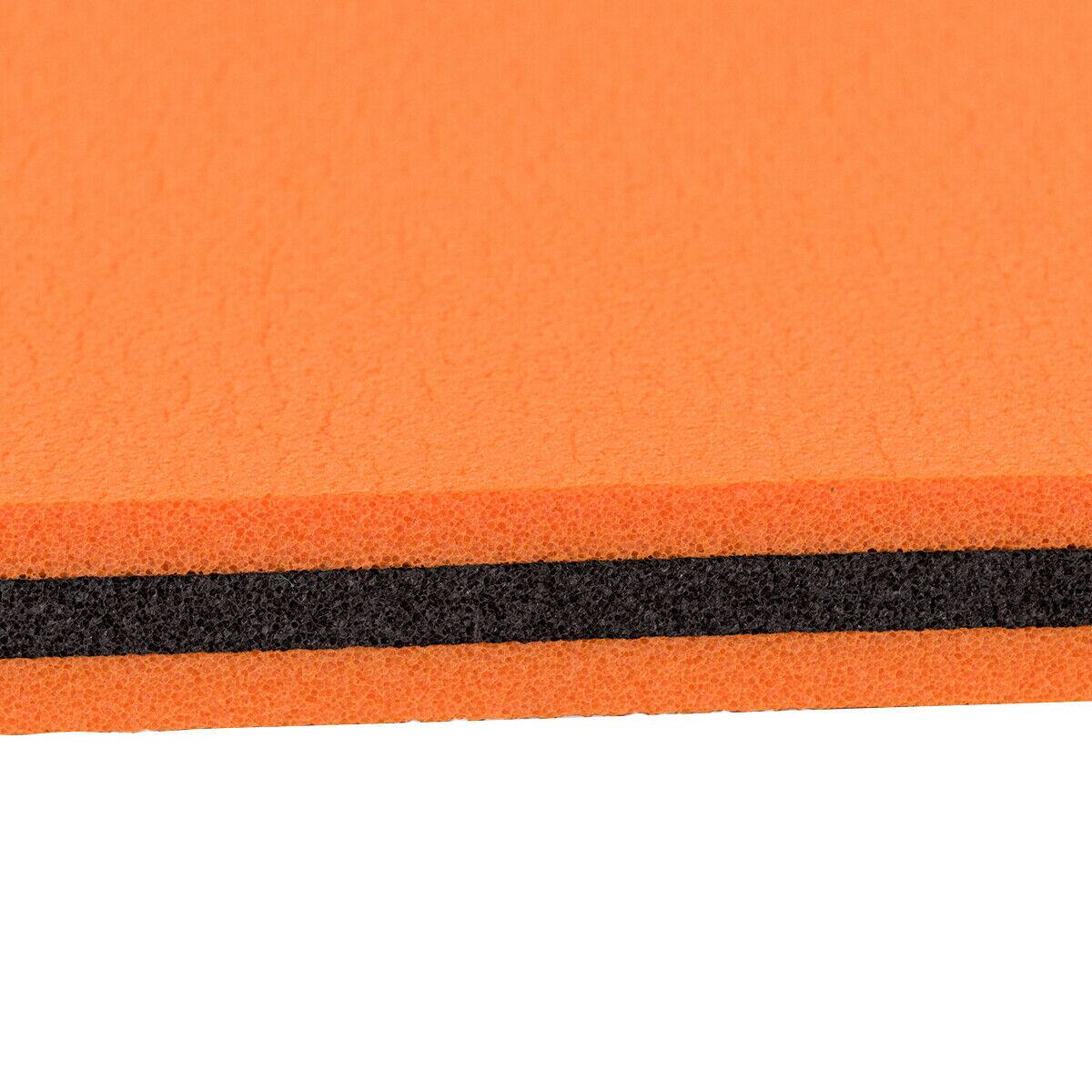 Alt View 9. Costway - Costway 3 Layer Water Mat Floating Pad Island Water Sports Recreation Relaxing Tear-resistant 12' x 6' - Orange,Black.
