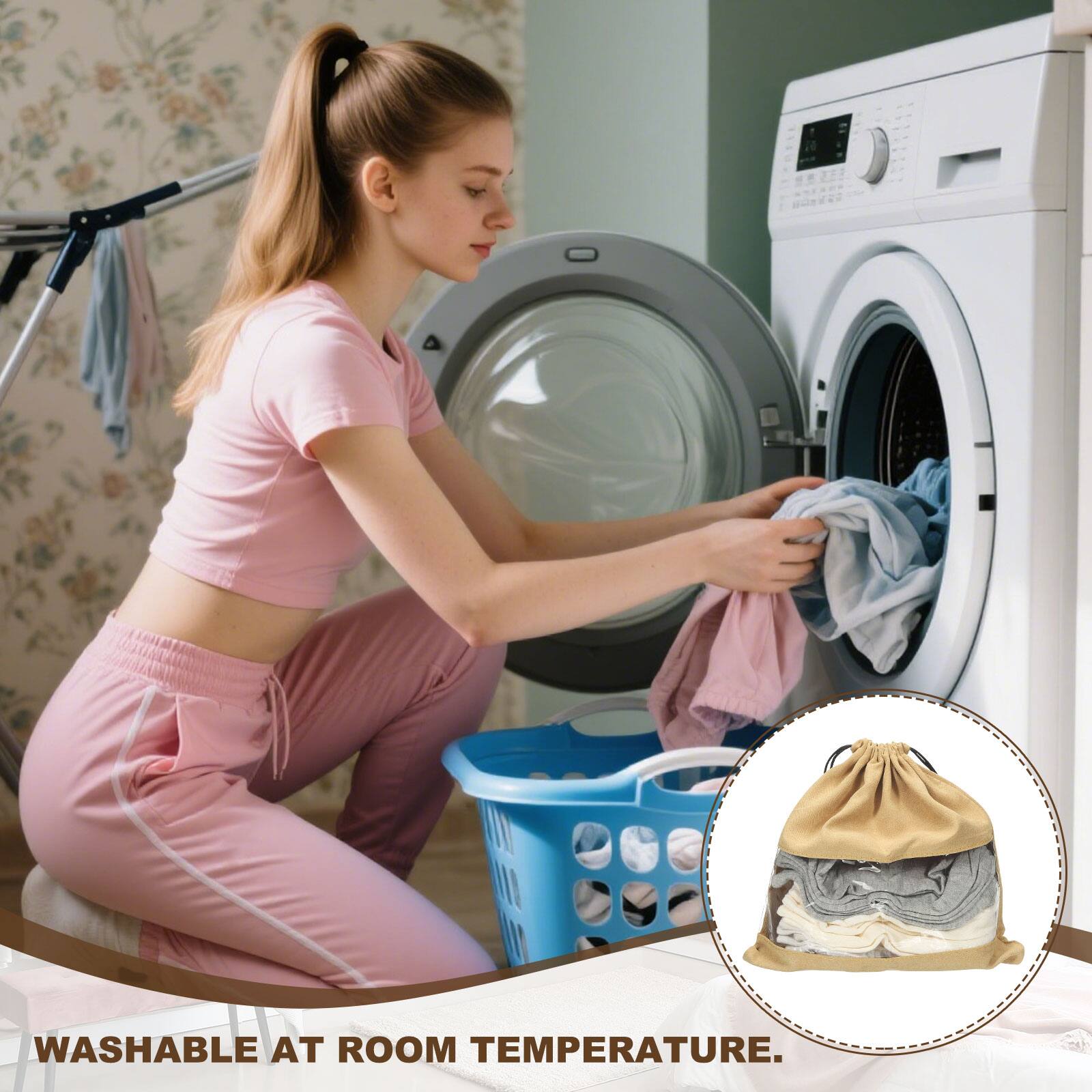 Washable at room temperature.