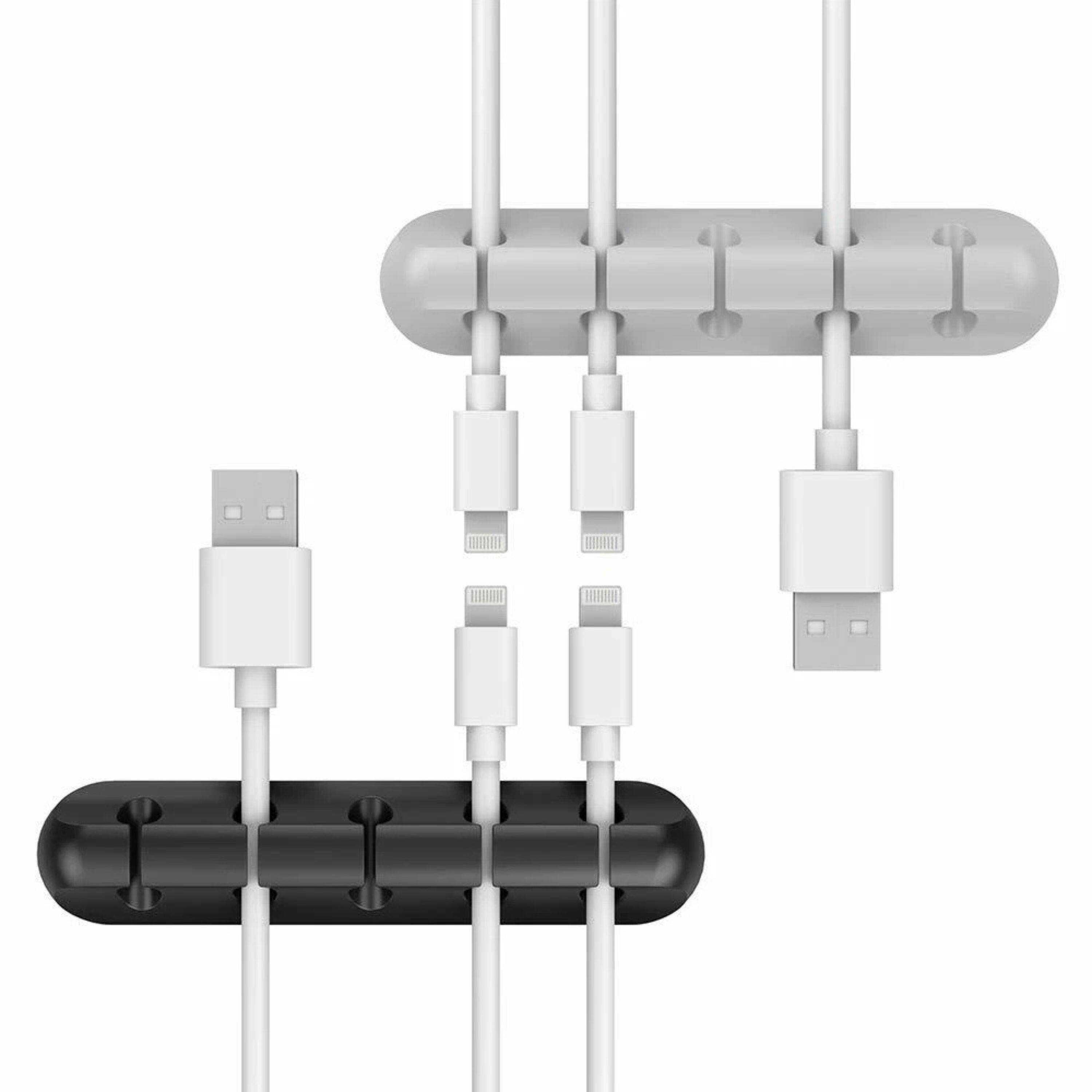 Angle. Kitcheniva - 2-Pack Adhesive Cable Clip Organizer - Multi.