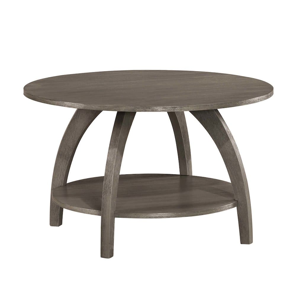Convenience Concepts - Aldrin Coffee Table with Shelf - Wirebrush Dark Gray