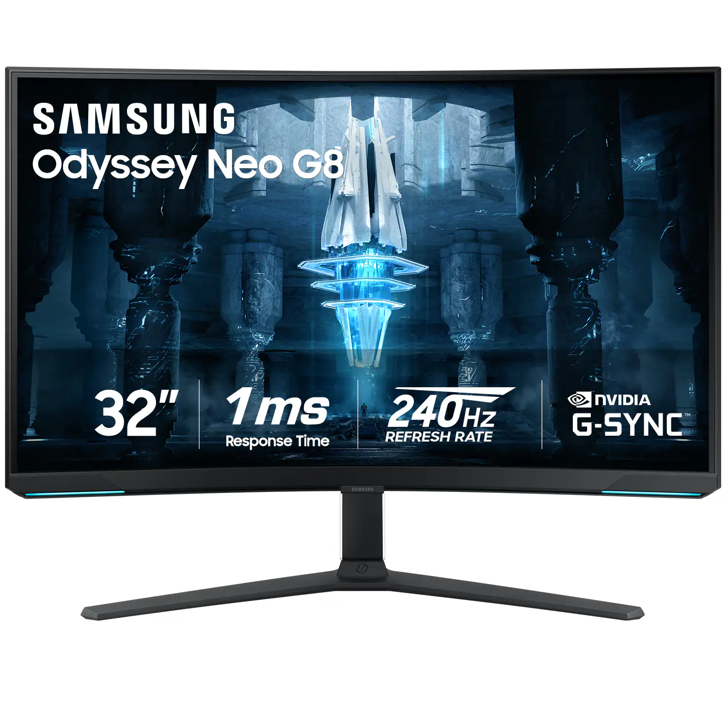 SAMSUNG Odyssey Neo G8 32" 1 ms Response Time 240Hz REFRESH RATE NVIDIA G-SYNC