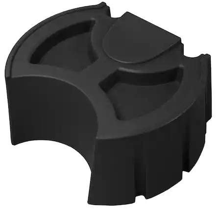 Front. Good Ideas - Good Ideas Rain Wizard 50 Gallon Rain Barrel Stand, Adds Room for Buckets, Black - Black.