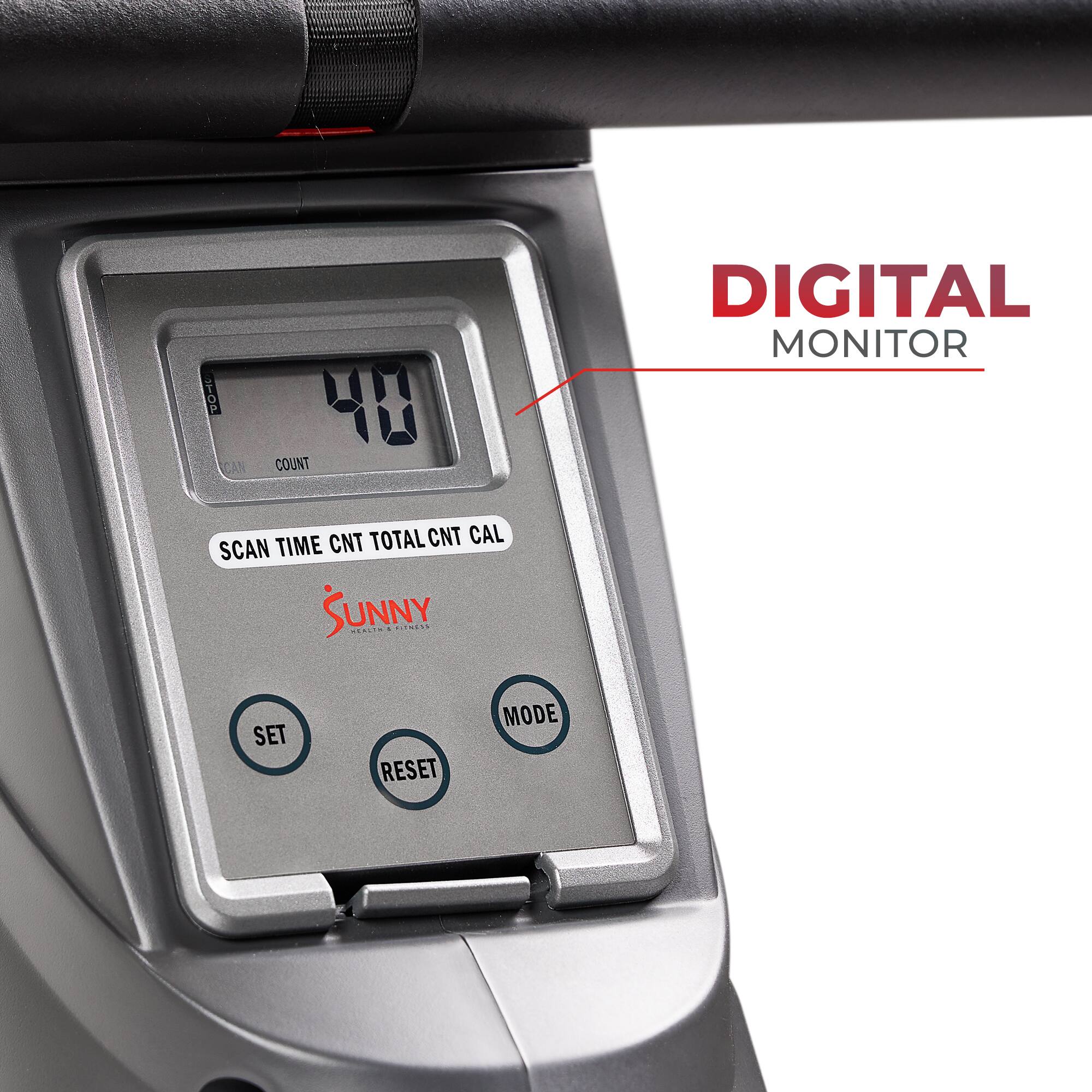 DIGITAL MONITOR, SCAN TIME, CNT TOTAL CNT CAL, SUNNY, SET, RESET, MODE