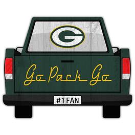 Fan Creations - Green Bay Packers 12'' x 12'' Truck Back D-cor - Multicolor