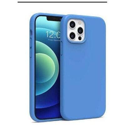 Front. Entronix - Entronix iPhone 13 Pro Case - Premium Soft-Touch Liquid Silicone Protection - Aqua Blue.