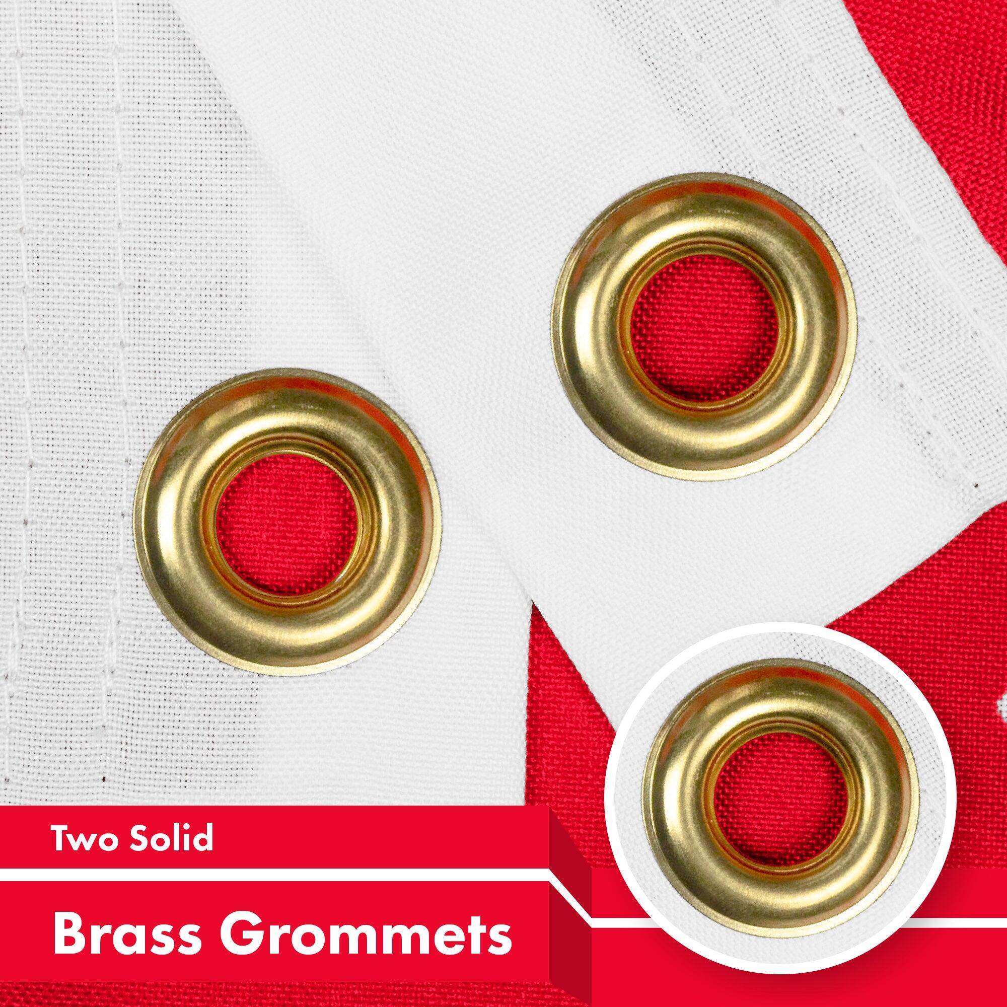 Two Solid Brass Grommets