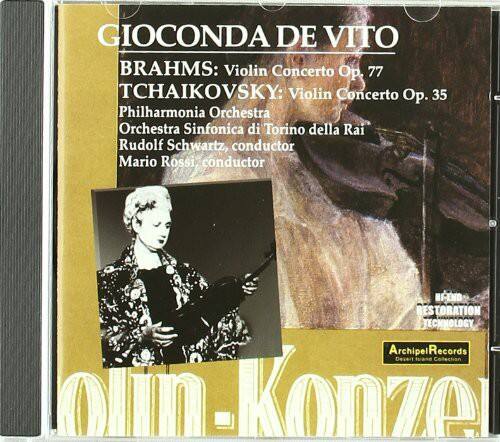 GIOCONDA DE VITO

BRAHMS: Violin Concerto Op. 77  
TCHAIKOVSKY: Violin Concerto Op. 35  

Philharmonia Orchestra  
Orchestra Sinfonica di Torino della Rai  

Rudolf Schwartz, conductor  
Mario Rossi, conductor  

HI-END RESTORATION TECHNOLOGY  
Archipel Records  
Classics Collection  

Violin-Konzert