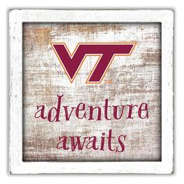 Fan Creations - Virginia Tech Hokies 14'' x 13'' Adventure Awaits Money Box - Multicolor