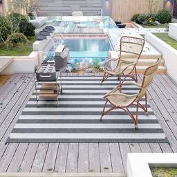 Gray and White Stripes