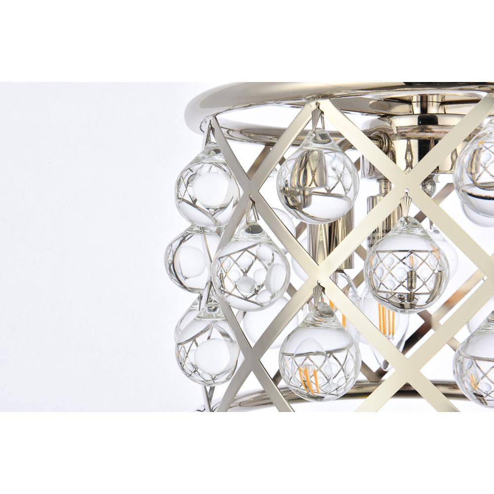 Alt View 1. Urban Classic - Madison 3 light polished Nickel Pendant Clear Royal Cut Crystal - Polished Nickel.