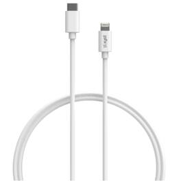 Xyst - Charge and Sync USB-C to Lightning Cable 4Ft - White