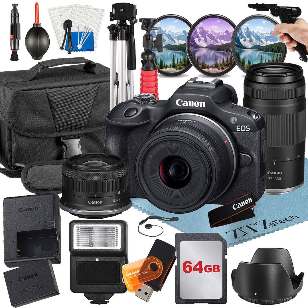 Canon EOS
45mm
75-300
Canon CHARGE CLI Canon LP-517 BATTERY
Canon 6
18-45
Canon 64GB
Canon Card Reader N ONE USB2.0 ALL
Canon ZTZ Tech