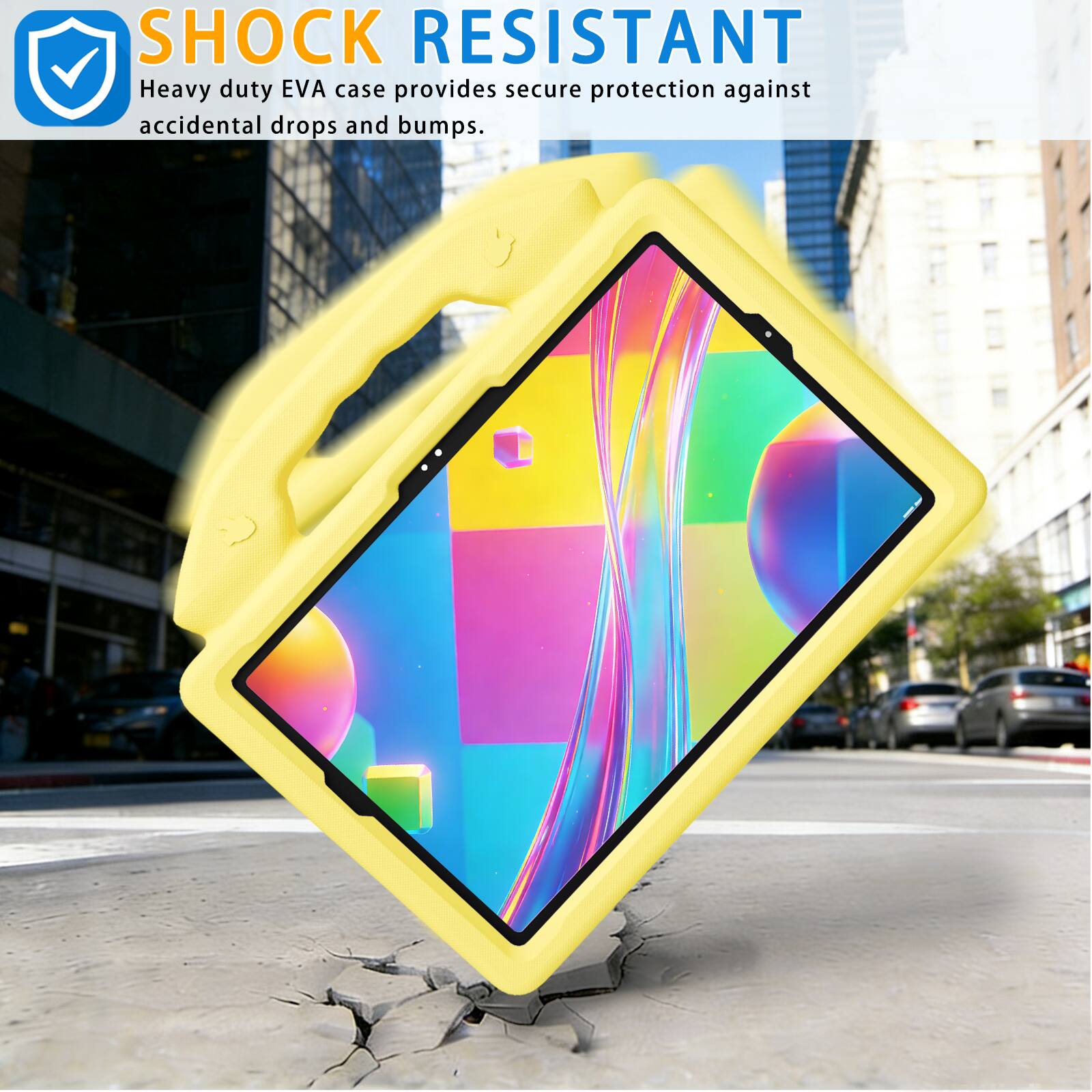 SHOCK RESISTANT  
Heavy duty EVA case provides secure protection against accidental drops and bumps.