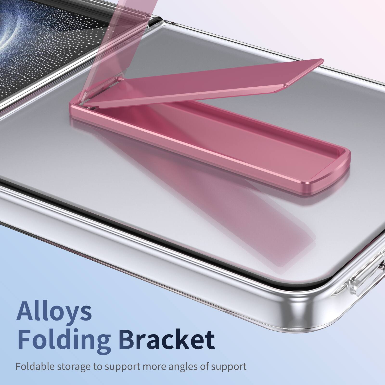 Alloys Folding Bracket  
Foldable storage to support more angles of support