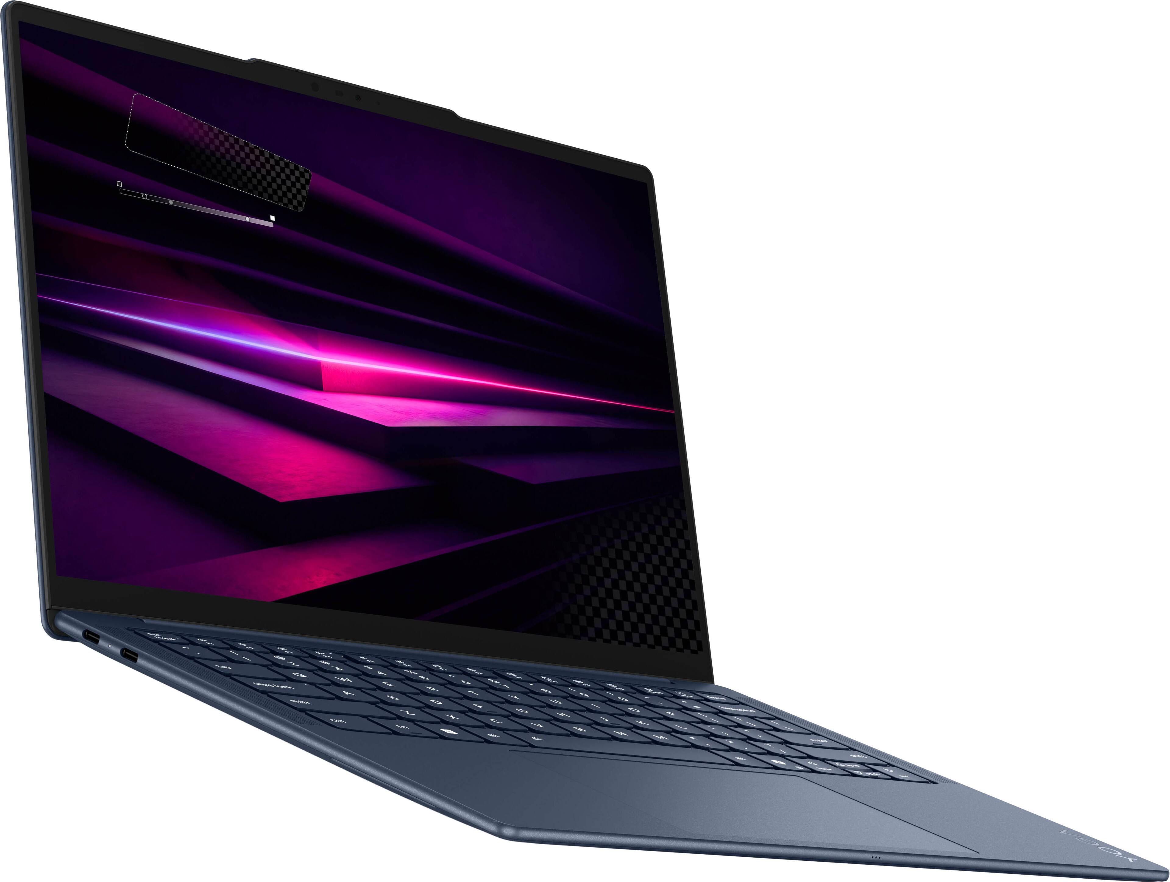 Alt View 10. Lenovo - Yoga Slim 7x- Copilot+ PC - 14" 2K OLED Touchscreen Laptop- Snapdragon X2 Plus X2P-42-100 2026 - 16GB Memory- 512GB SSD - Cosmic Blue.