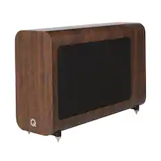 Front. Q Acoustics - Q Acoustics 3060s Active Subwoofer - English Walnut.