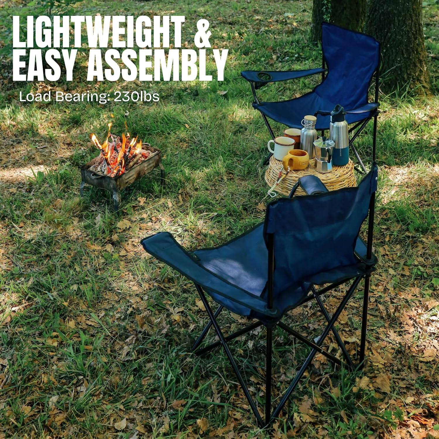 LIGHTWEIGHT & EASY ASSEMBLY  
Load Bearing: 230lbs