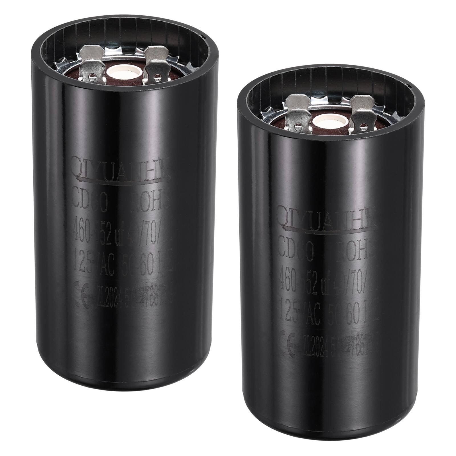 Unique Bargains - 2pcs CD60 Motor Run Capacitor, 460-552uF MFD AC125V, 50-60Hz, for Motor 46x86mm - Black price history on PriceWatchPro