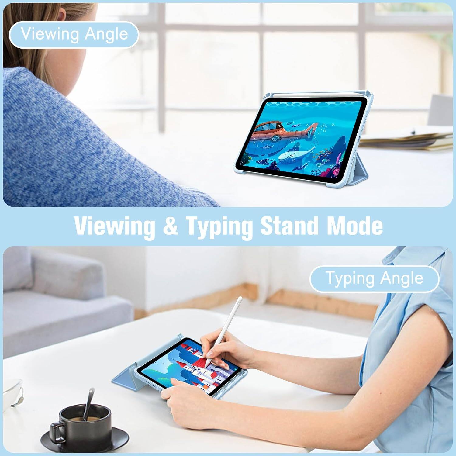 Viewing Angle  
Viewing & Typing Stand Mode  
Typing Angle