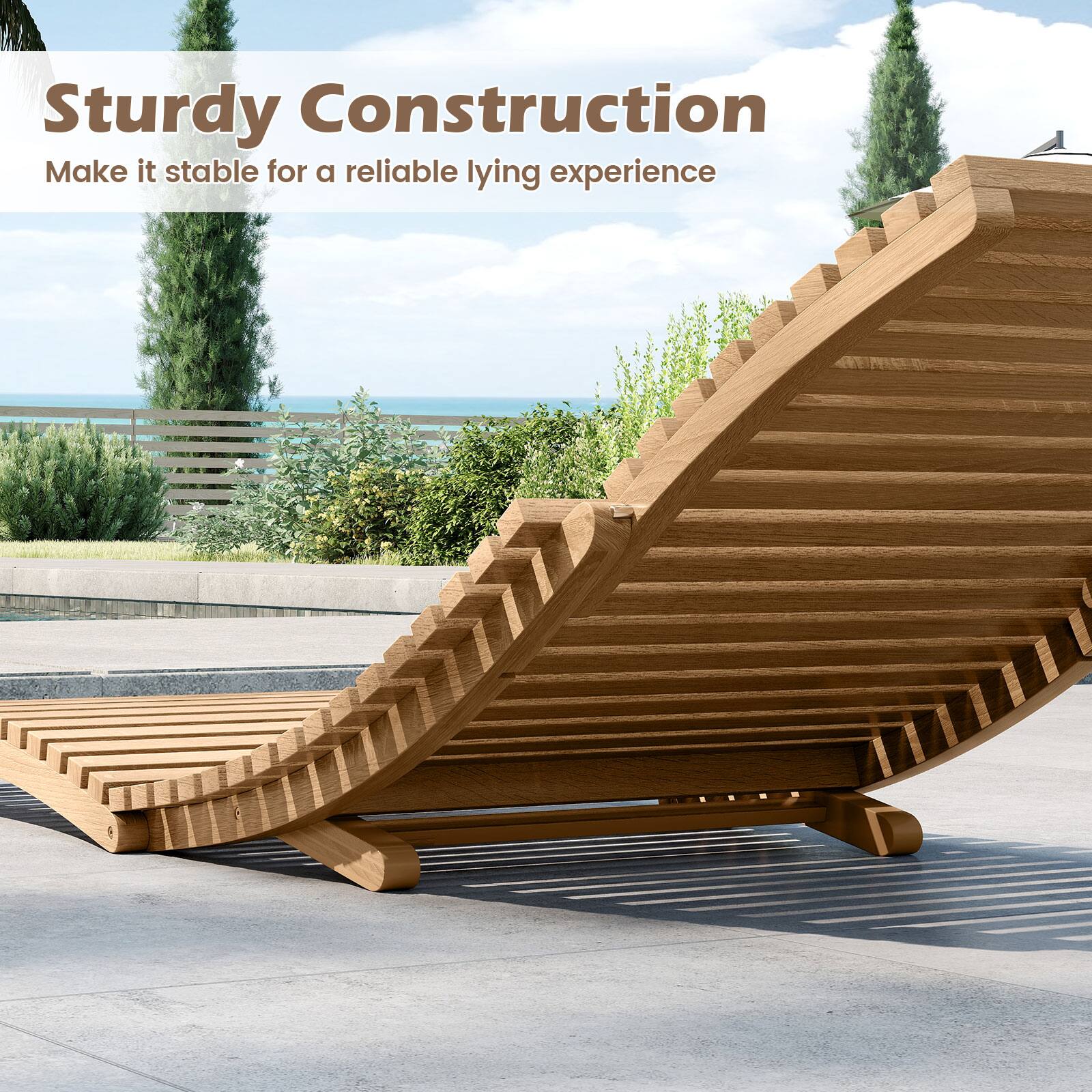 Sturdy Construction  
Make it stable for a reliable lying experience